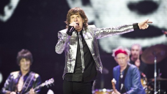 The Rolling Stones pictured playing London's O2 arena last year