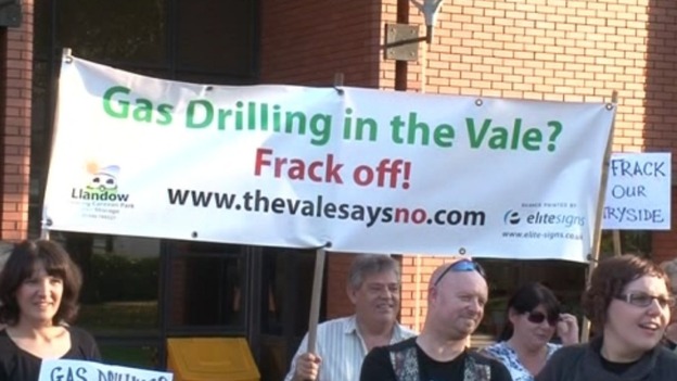 Anti-fracking protesters