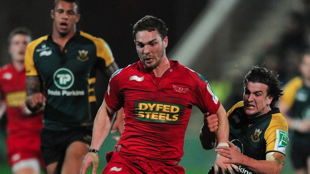 George North playing for Swansea