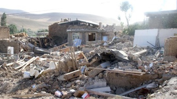 Believed to show further damage from the earthquake