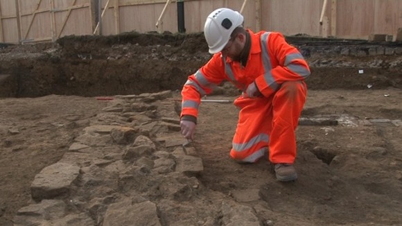 Excavation work in Northampton