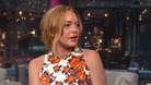 Lindsay Lohan appeared shocked during her grilling by David Letterman