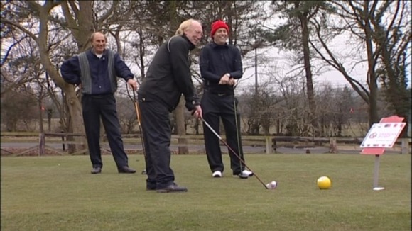 Micky Horswill playing for the Sunderland golf team