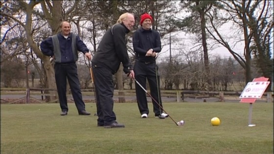 Micky Horswill playing for the Sunderland golf team