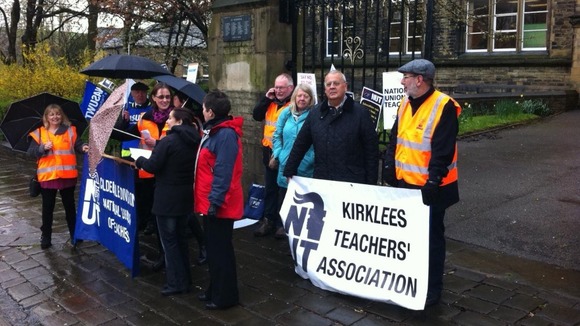 Halifax teachers' picket line