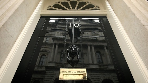 Downing Street door