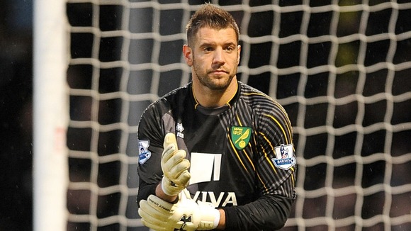 Norwich City goalkeeper Mark Bunn