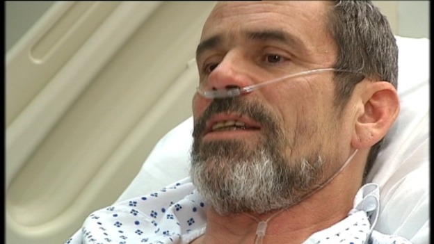 Head shot of Paul Conroy in London hospital