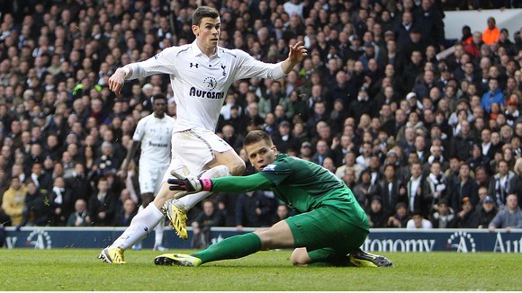 Gareth Bale scoring the opening goal