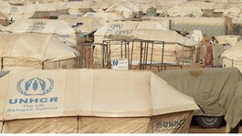 The Mbera refugee camp in Mauritania, which has been inundated by refugees fleeing Northern Mali.