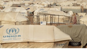 The Mbera refugee camp in Mauritania, which has been inundated by refugees fleeing Northern Mali. 