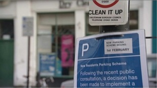 Parking sign, Cheltenham