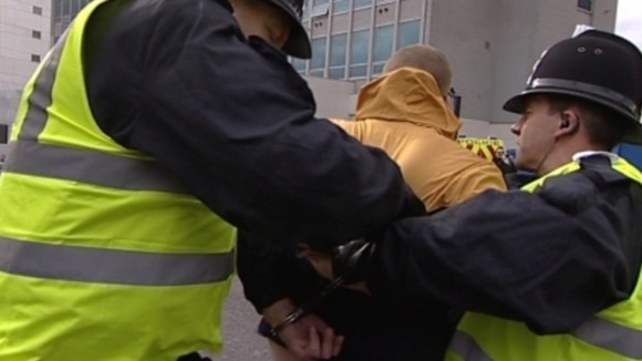 A man is arrested near St James' Park in Newcastle