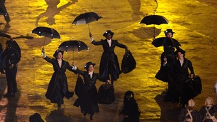 Mary Poppins sequence during the London Olympic Game