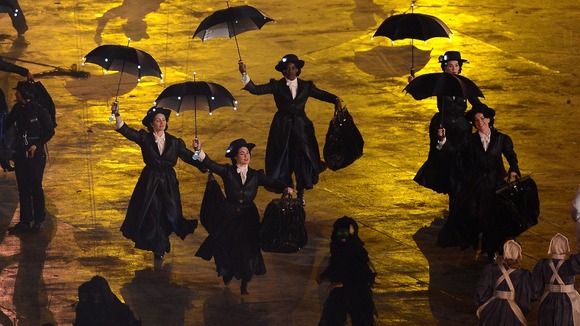 Mary Poppins sequence during the London Olympic Games