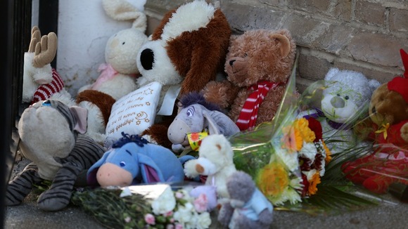 Toys left outside the property in London Road South, Lowestoft