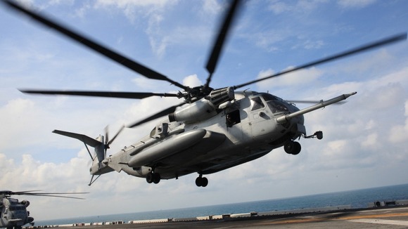 File photo of a CH-53E Super Stallion used by the US military.
