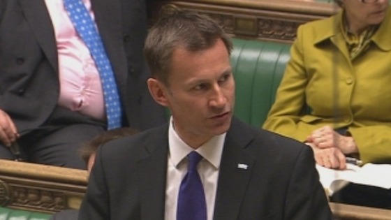 Health Secretary Jeremy Hunt.