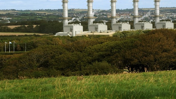 Energy company RWE npower's new gas-fired Pembroke Power Station during its completion ceremony in Pembroke, Wales September 19, 2012.