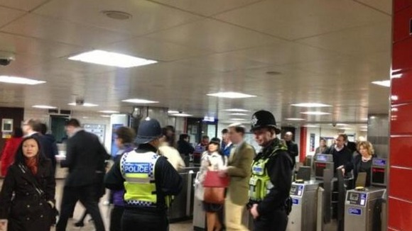 Plenty of police at St Paul's Underground station