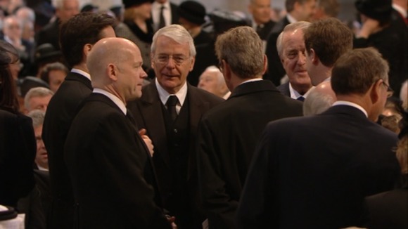 Former prime minister John Major and Foreign Secretary William Hague.