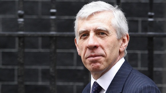 Jack Straw outside Downing Street