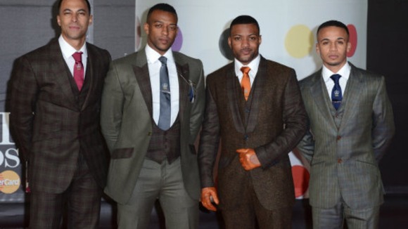 JLS arriving at The Brit Awards 2013