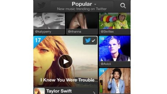 Twitter launches new music app.