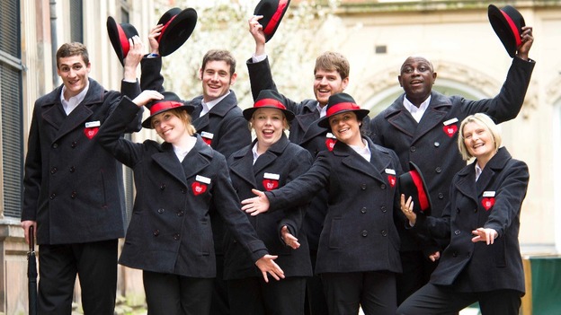 The City Hosts get ready to hit the streets of Manchester