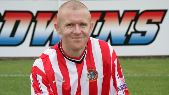 Mark 'Maddog' Maddox when he played for Altrincham FC.