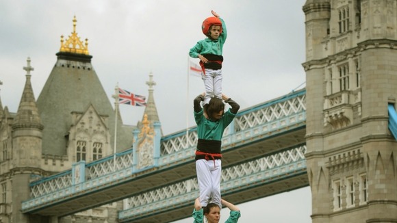 human tower