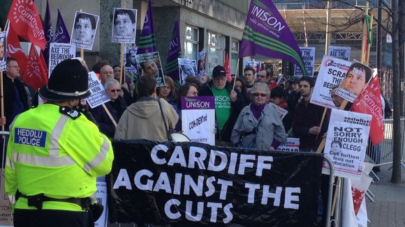 Protest at Lib Dem Conference