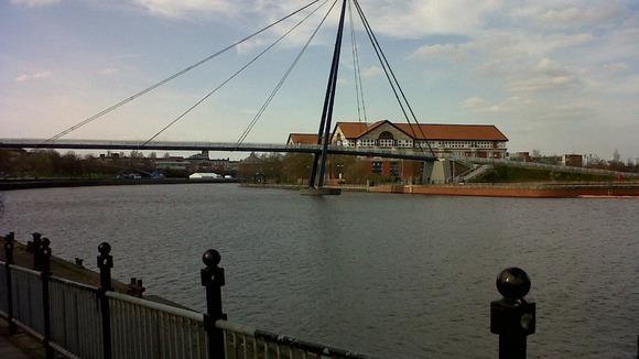 The body of the man was found in the River Tees near Quayside Road in Stockton.