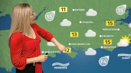 Pippa with the weather