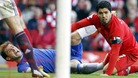 Liverpool's Luis Suarez (right) and Chelsea's Branislav Ivanovic