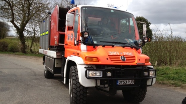 Crews attend blaze