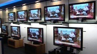 Televisions in a shop