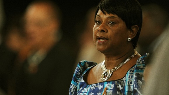 Doreen Lawrence during a memorial service for Stephen Lawrence
