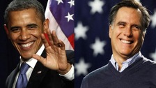 Barack Obama and Mitt Romney are tied according to the latest survey