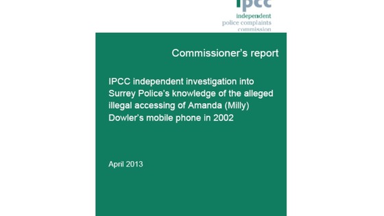 The report from the IPCC