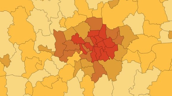 2013 UK Peace Index interactive map