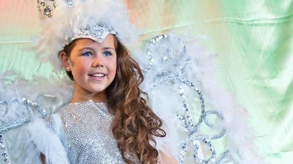 Tia Woodall dressed as a snow queen