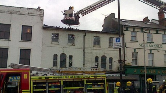 Roof destroyed