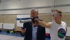 Barrie Wells with modern pentathlete Freyja Prentice
