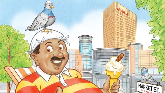 Man with ice cream