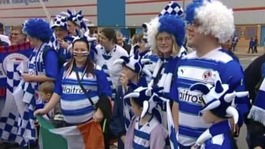 Reading FC fans in wigs