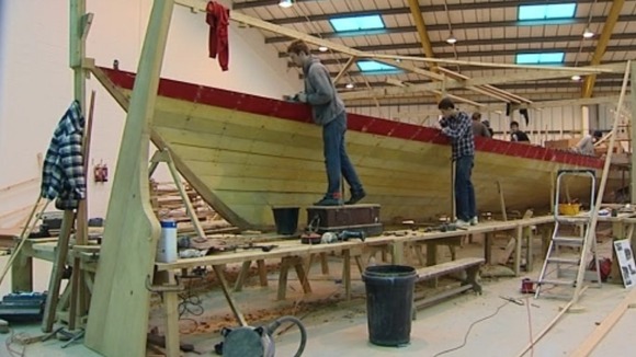 The 'Gloriana' will be the Queen's closest escort on the Thames