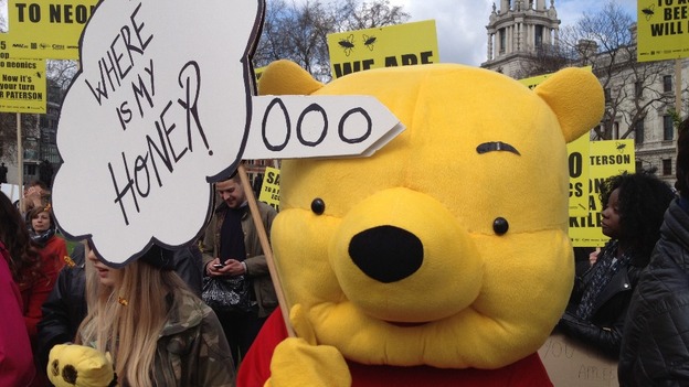 The March of the Beekeepers through Parliament Square