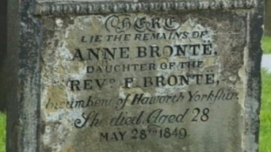 Anne Bronte's gravestone