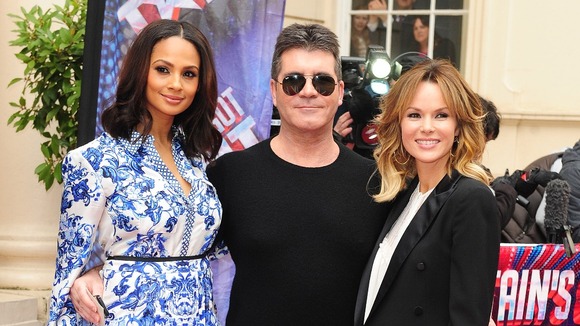 BGT judges Alesha Dixon, Simon Cowell and Amanda Holden.
